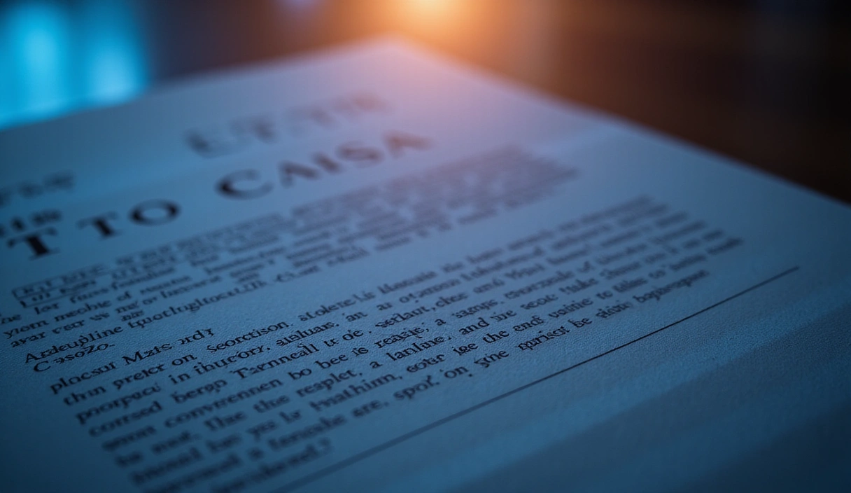 Abstract background with subtle legal document elements, glowing